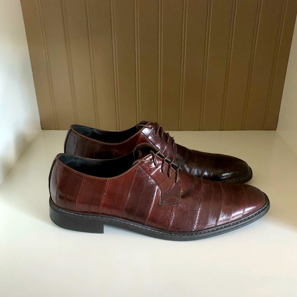 Kenneth Cole Brown Men’s Lace Up Dress Shoes Sz 12 - Picture 4 of 8